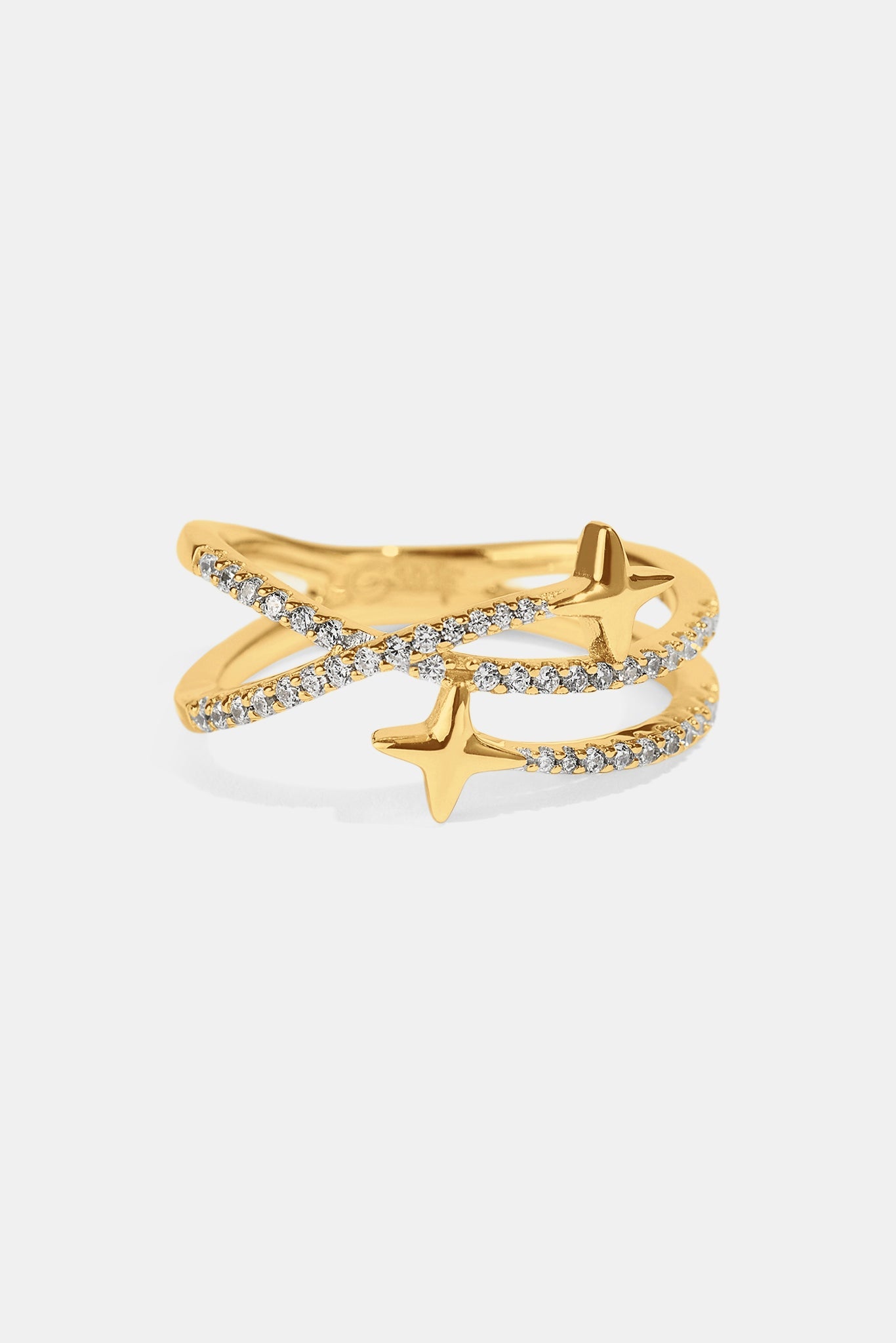 Star Band Ring - 1.5mm - Gold